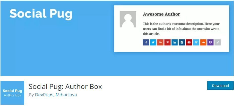 Social Plug Author Box