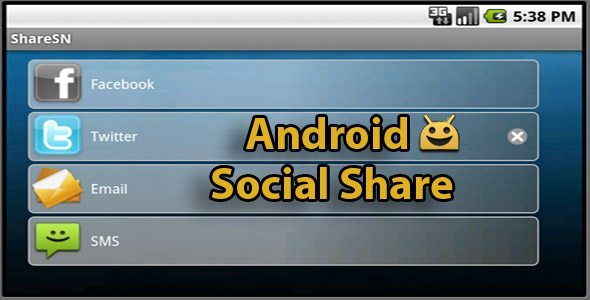 Android Share Social Network plugin