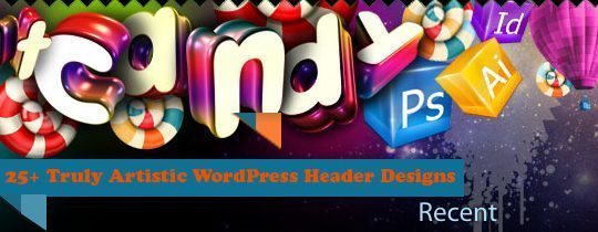 WordPress theme header designs