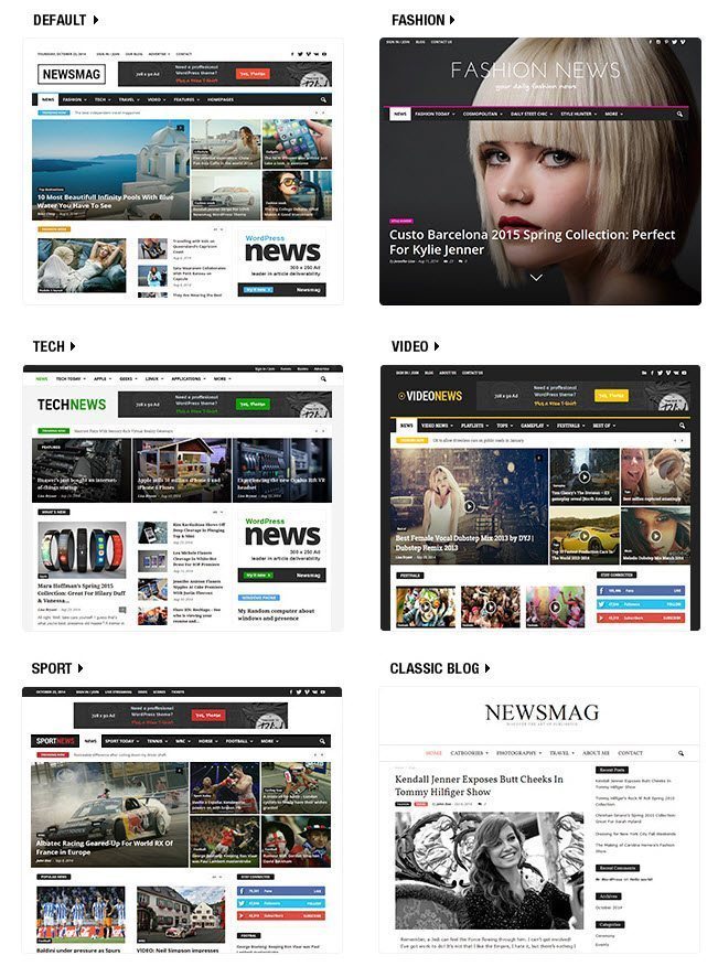 Newsmag Theme Demos
