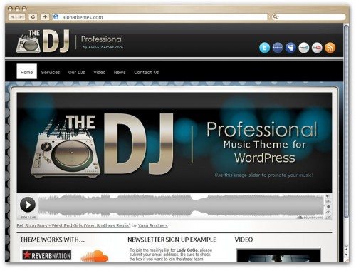 DJ professional theme