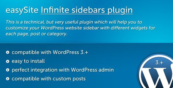 easySite Infinite sidebars plugin