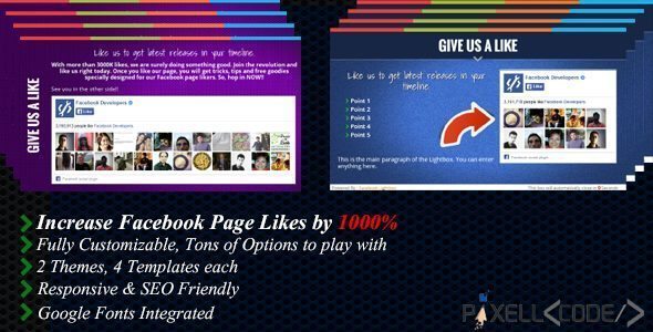 Facebook Lightbox - Boost Your Facebook Likes