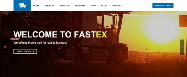 Logistics & Transport WordPress Theme - FastEx