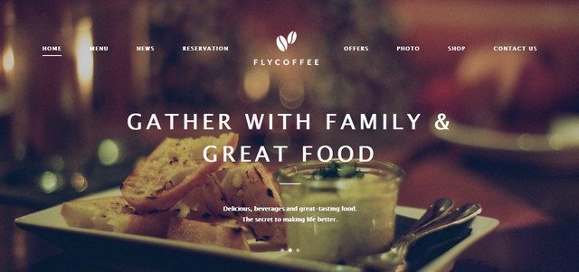 FlyCoffee - Luxury WordPress Restaurant theme