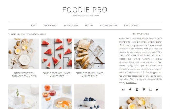 Top Theme Foodie Pro