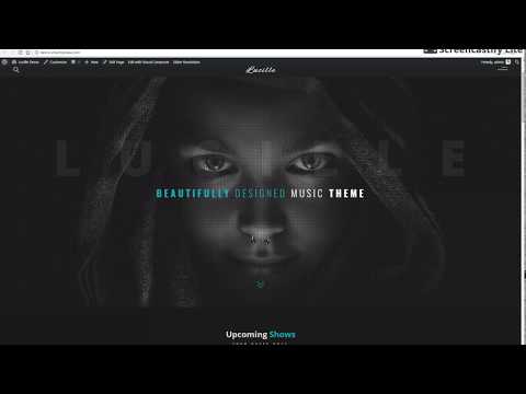 One click import Lucille demo - Lucille WordPress Music Theme