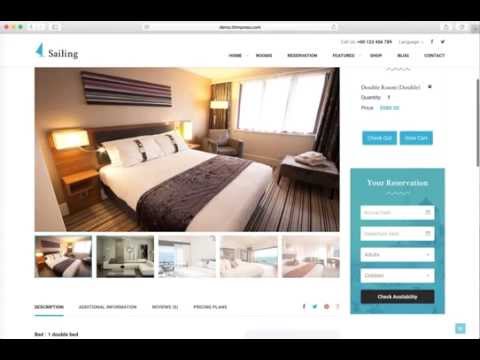 WordPress Hotel Theme - Sailing