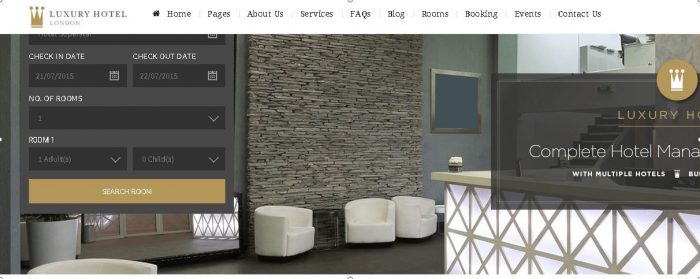 Luxury- wordpress hotel theme