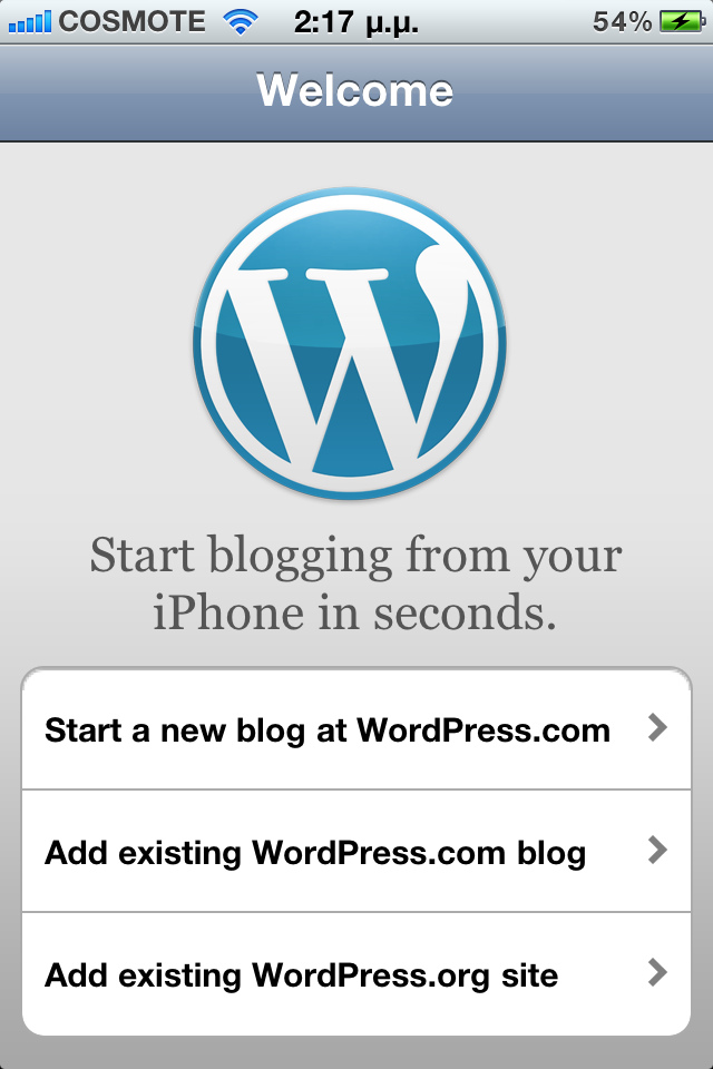 Mobile WordPress site