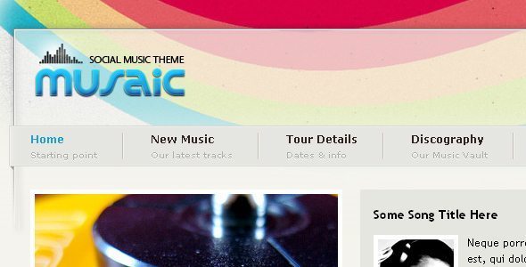 Musaic Music Theme