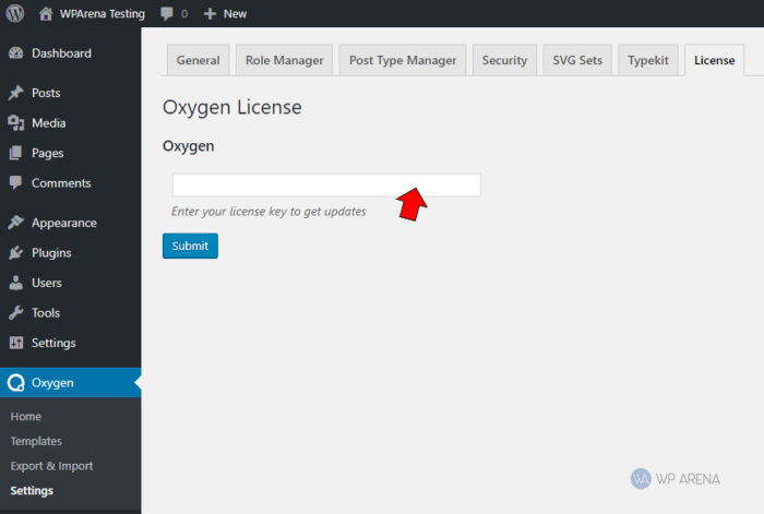 oxygen license key