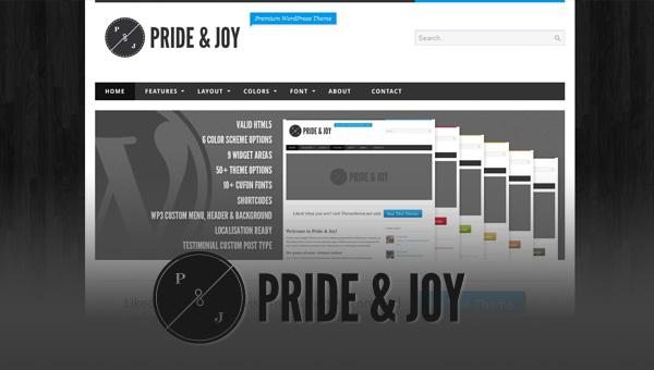 pride joy WordPress theme