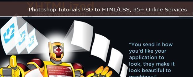 PSD to XHTML CSS Design Service Providers and Tutorials