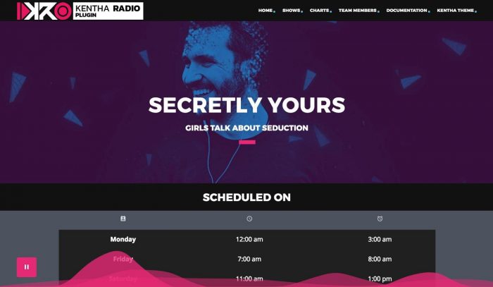 Radio show page