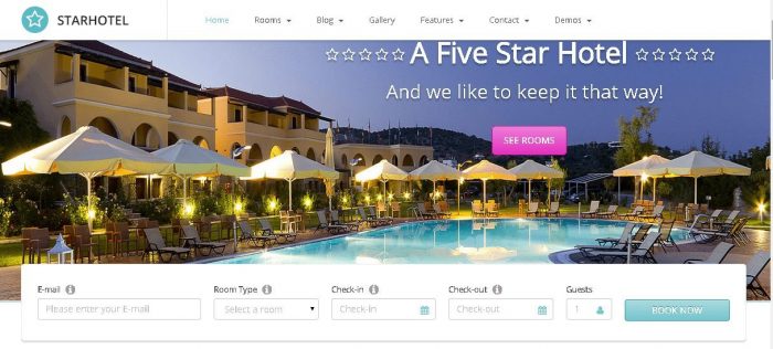 Starhotel - Responsive WordPress Hotel Template