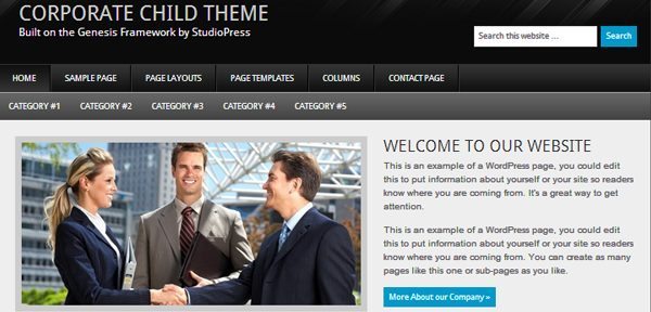 The Corporate theme