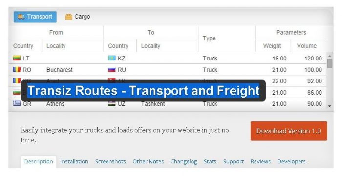 Transiz Routes - Transport and Freight