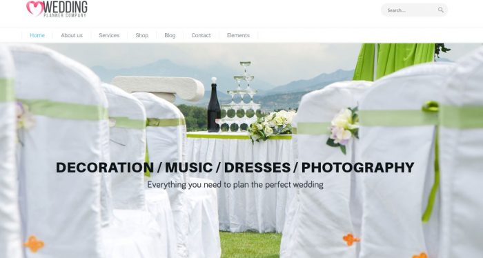 Wedding Planner - WP theme Review