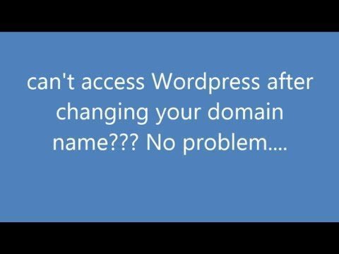 How to Access WP-Admin After Changing WordPress Address URL