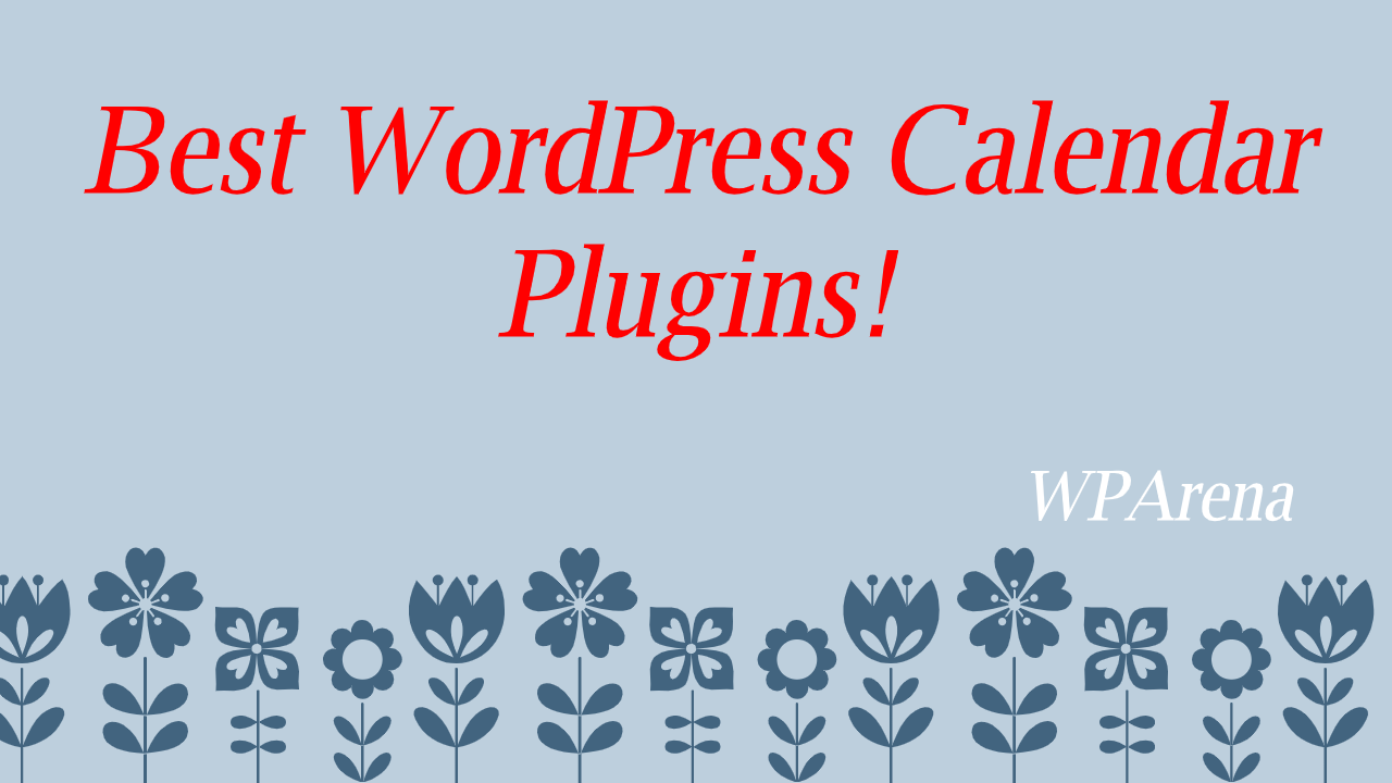 wordpress calendar plugins