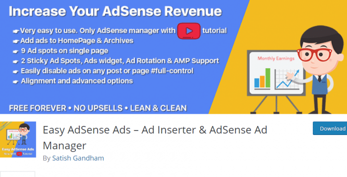 Easy AdSense Ads WordPress Ads and Banner Management Plugin