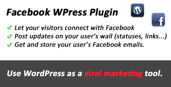 Facebook Connect and Viral tool for WordPress