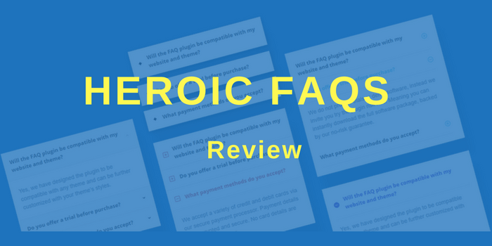 Heroic FAQs Review: The Knowledge-Giving WordPress Plugin