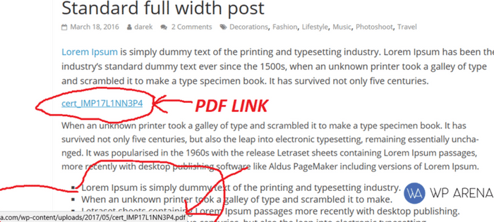 Linking To PDF
