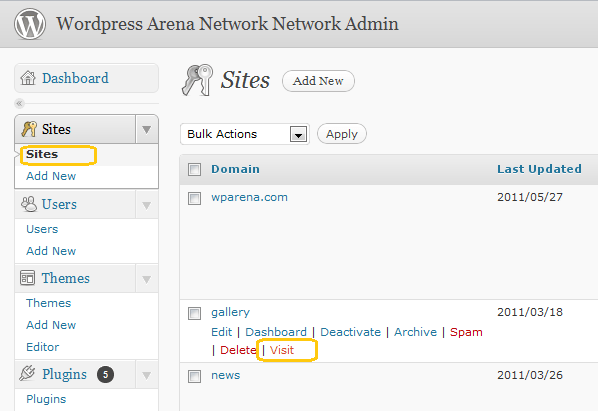 New-network-Sites