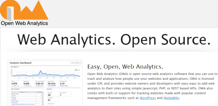 Open Web Analytics Traffic and Web Analytics Tool