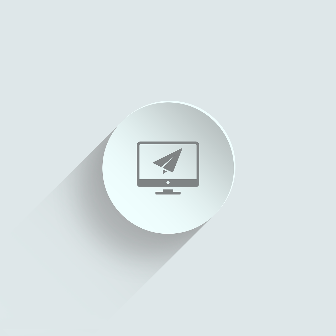 The landing page icon on a white background