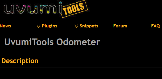 UvumiTools Odometer Traffic and Web Analytics Tool
