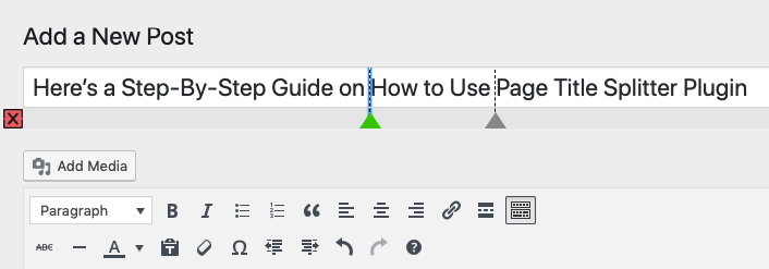 use page title splitter plugin