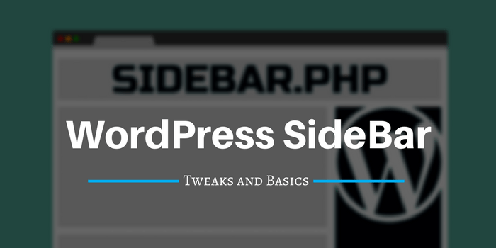 WordPress Sidebar tweaks